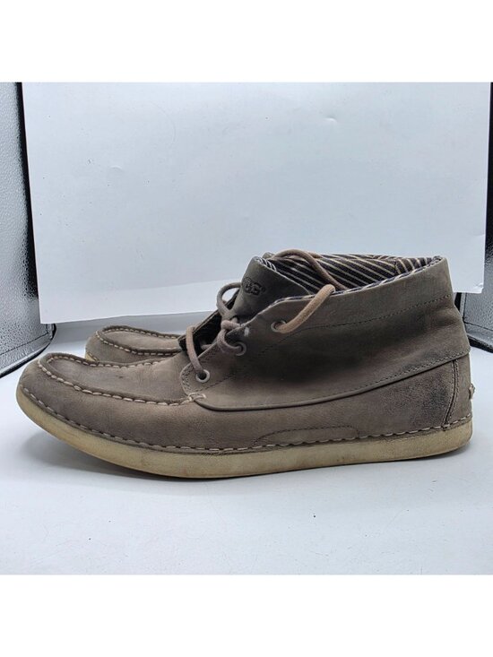 UGG Kaldwell Mens Size 9.5 Gray Chukka Ankle Boots Vibram Soles Walking Comfort main image 7